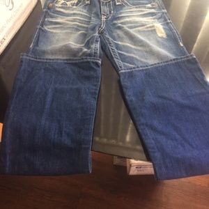 #146, Size 26, NWT Big Star Union Vintage Jeans, Thick Stitch Embroidered